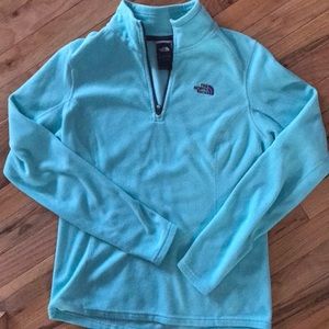 NORTH FACE 1/4 zip fleece pullover Women Sz MEDIUM